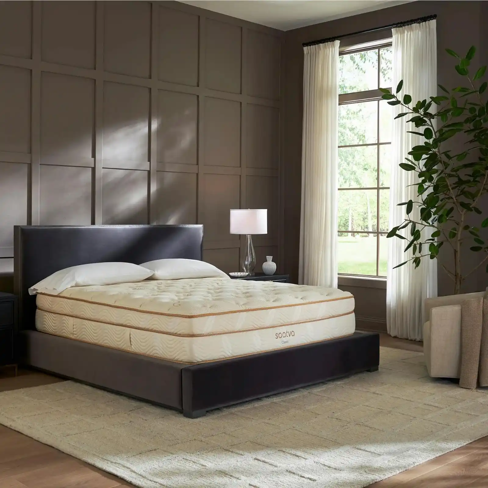 Zenhaven® reversible latex mattress with Luxury Plush and Gentle Firm comfort sides